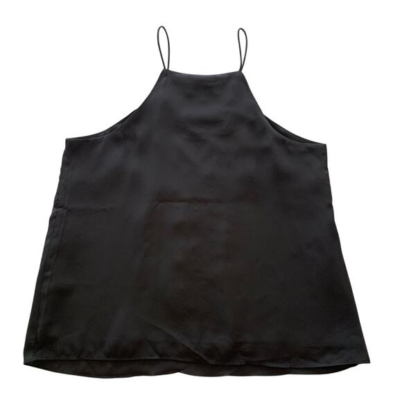 Wayf Black Lace Criss Cross Deep V-Neckline Tank Top Size Large - Picture 6 of 8